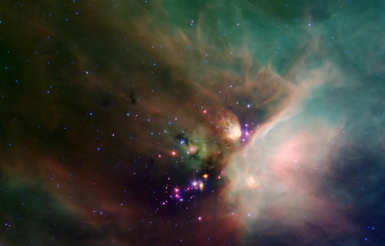 Photo wallpaper nebula, dust, constellation, Ophiuchus, star formation