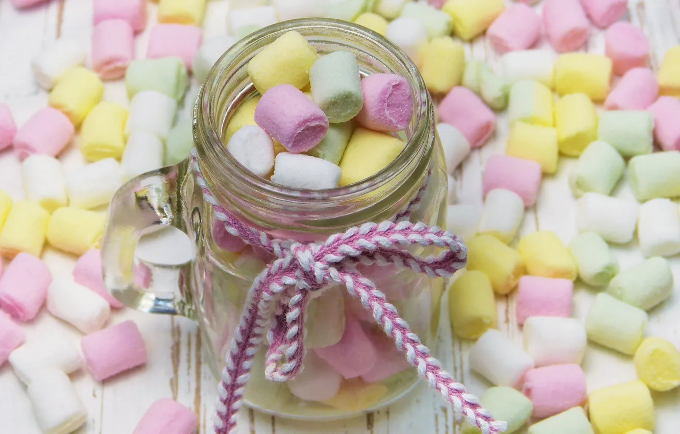 Photo wallpaper Bank, sweets, colorful, Zatirki