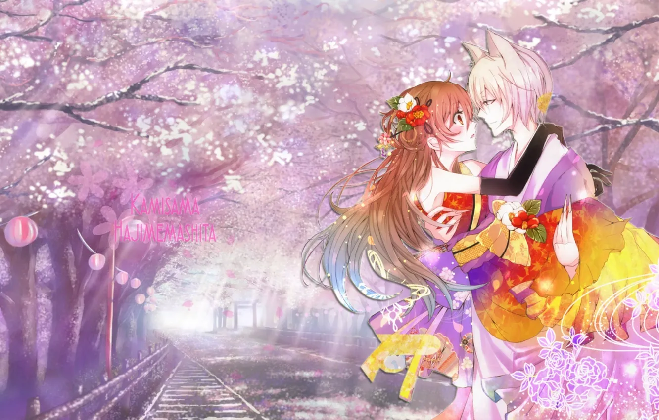 Photo wallpaper art, God, nice, Kamisaa The Hajimemashita, Tomoe, Very nice God, Very, Tomoya