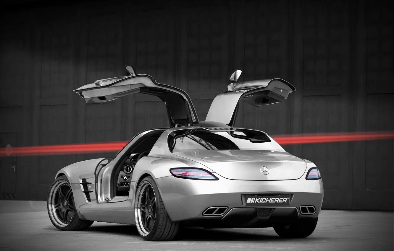 Photo wallpaper Mercedes-Benz, AMG, SLS