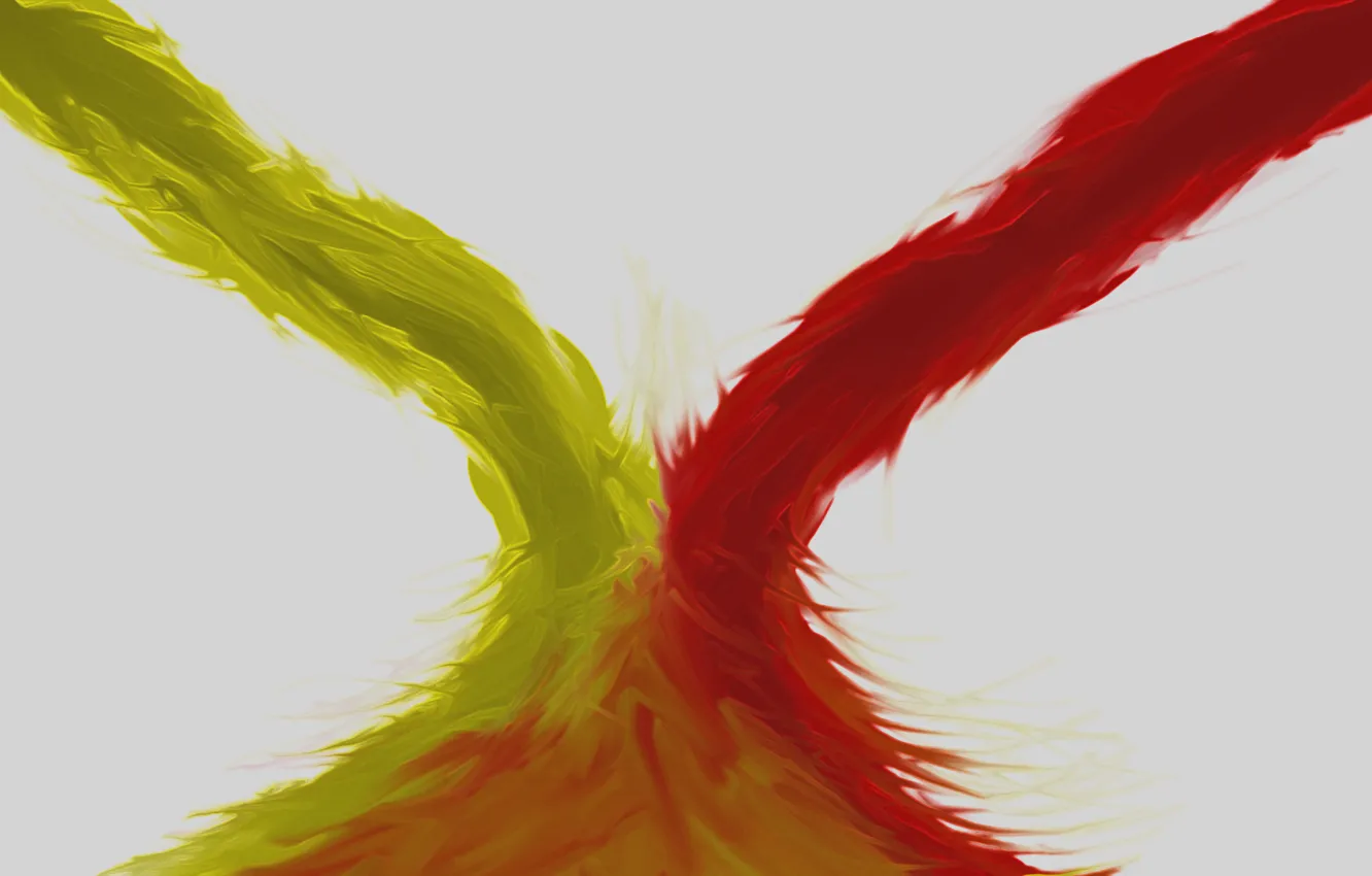 Photo wallpaper yellow, red, color, the mixture