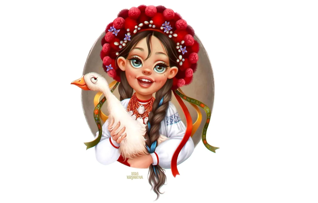 Photo wallpaper girl, Ukraine, toon, Lera Kiryakova