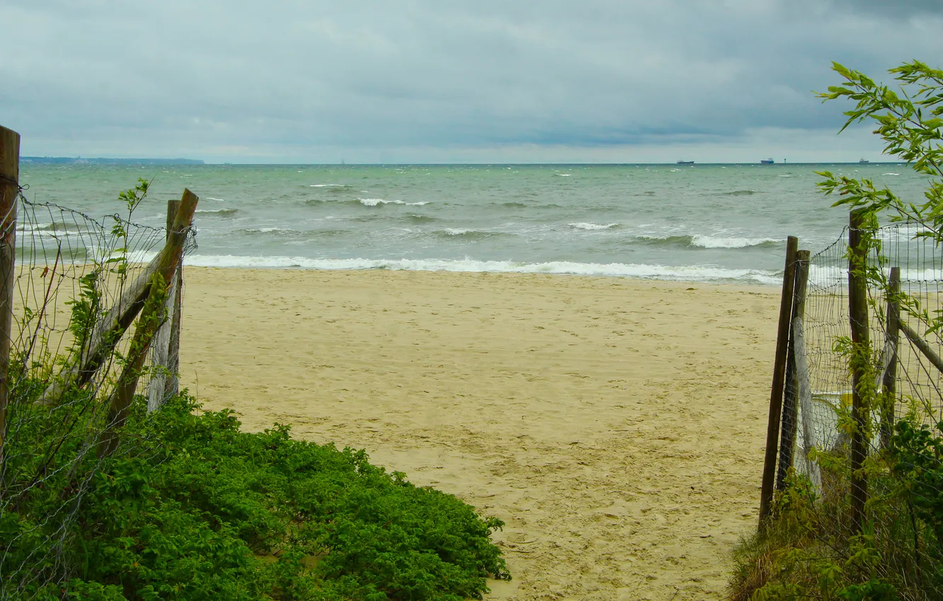 Photo wallpaper beach, sea, ocean, water, sand, wave