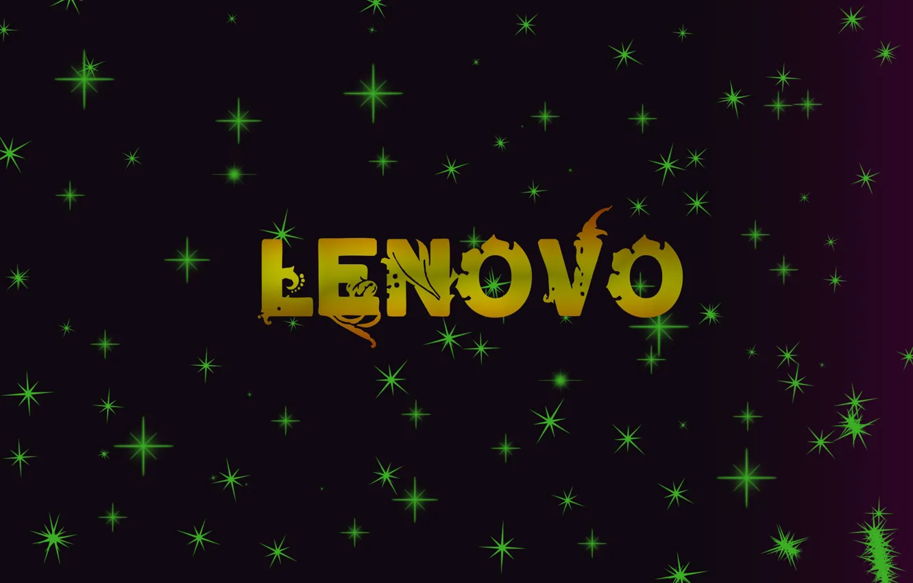 Photo wallpaper logo, Silver, Lenovo