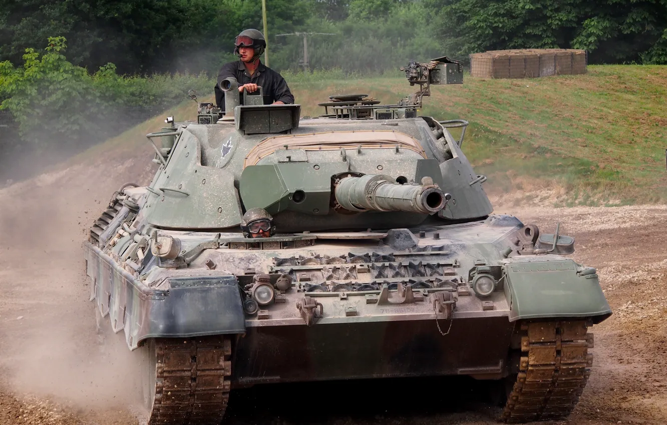 Photo wallpaper tank, Leopard, version, canadian, tank, Leopard 1, German, modernization