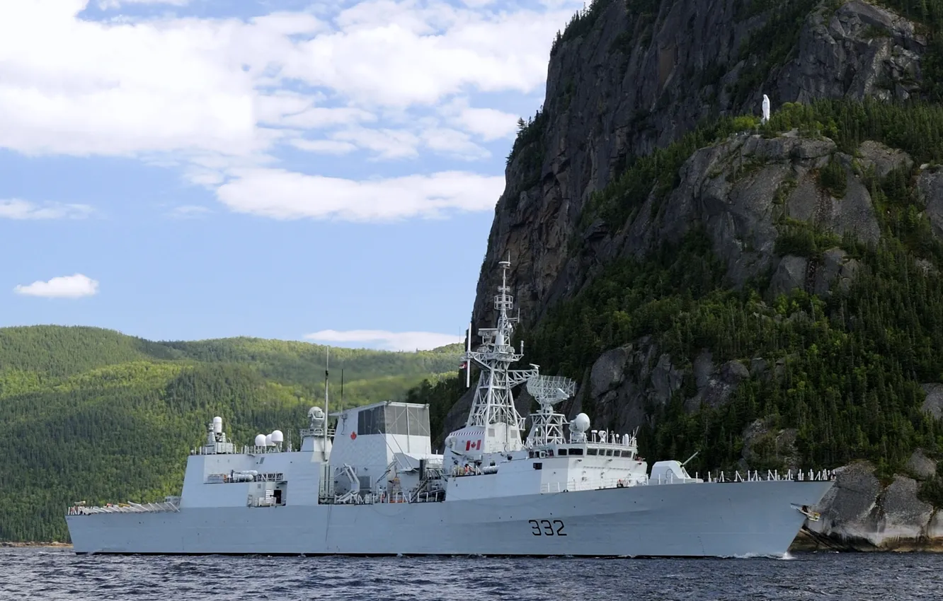 Photo wallpaper frigate, Navy, city of quebes
