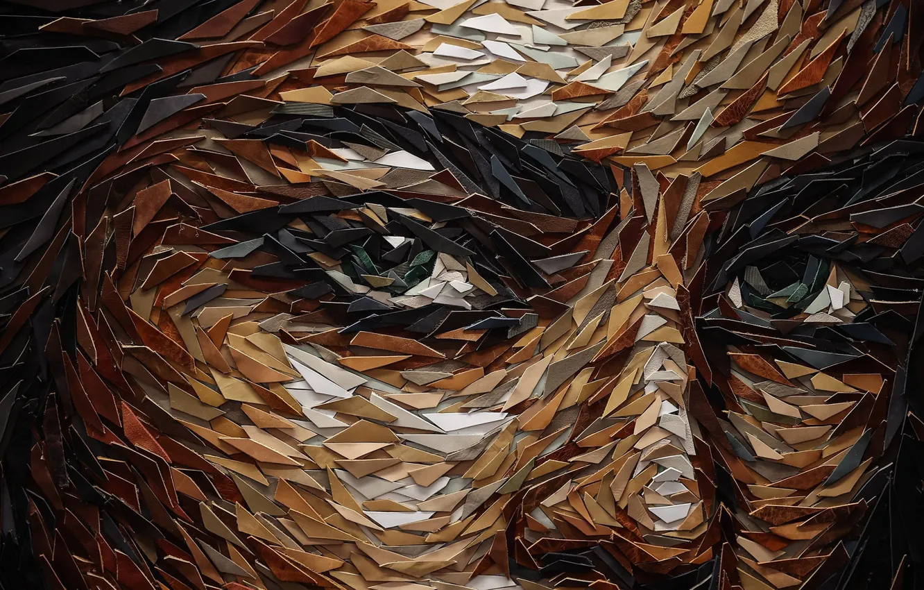 Photo wallpaper woman, art, face