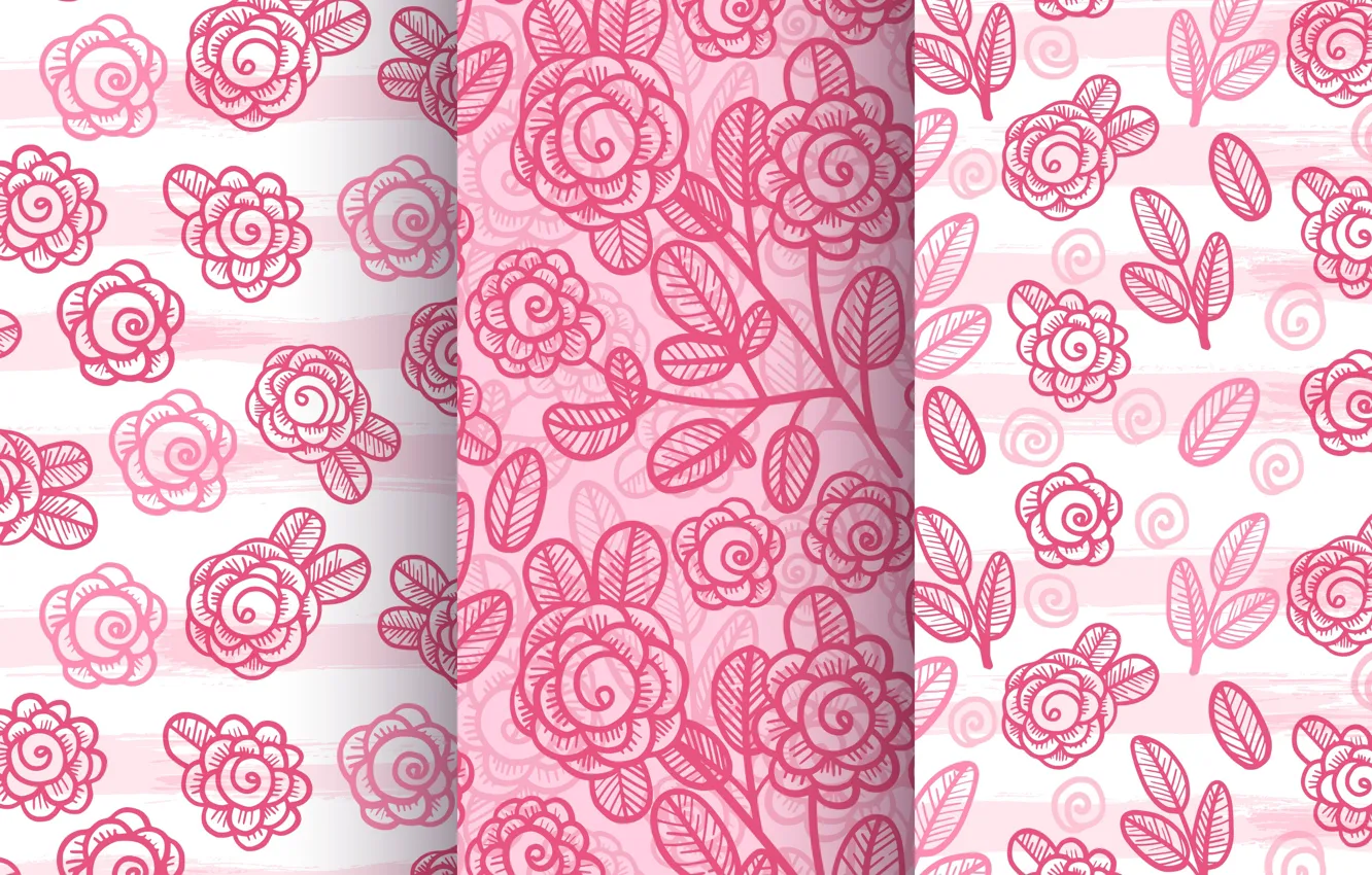 Photo wallpaper roses, texture, pink, rose, pink, patterns, beautiful