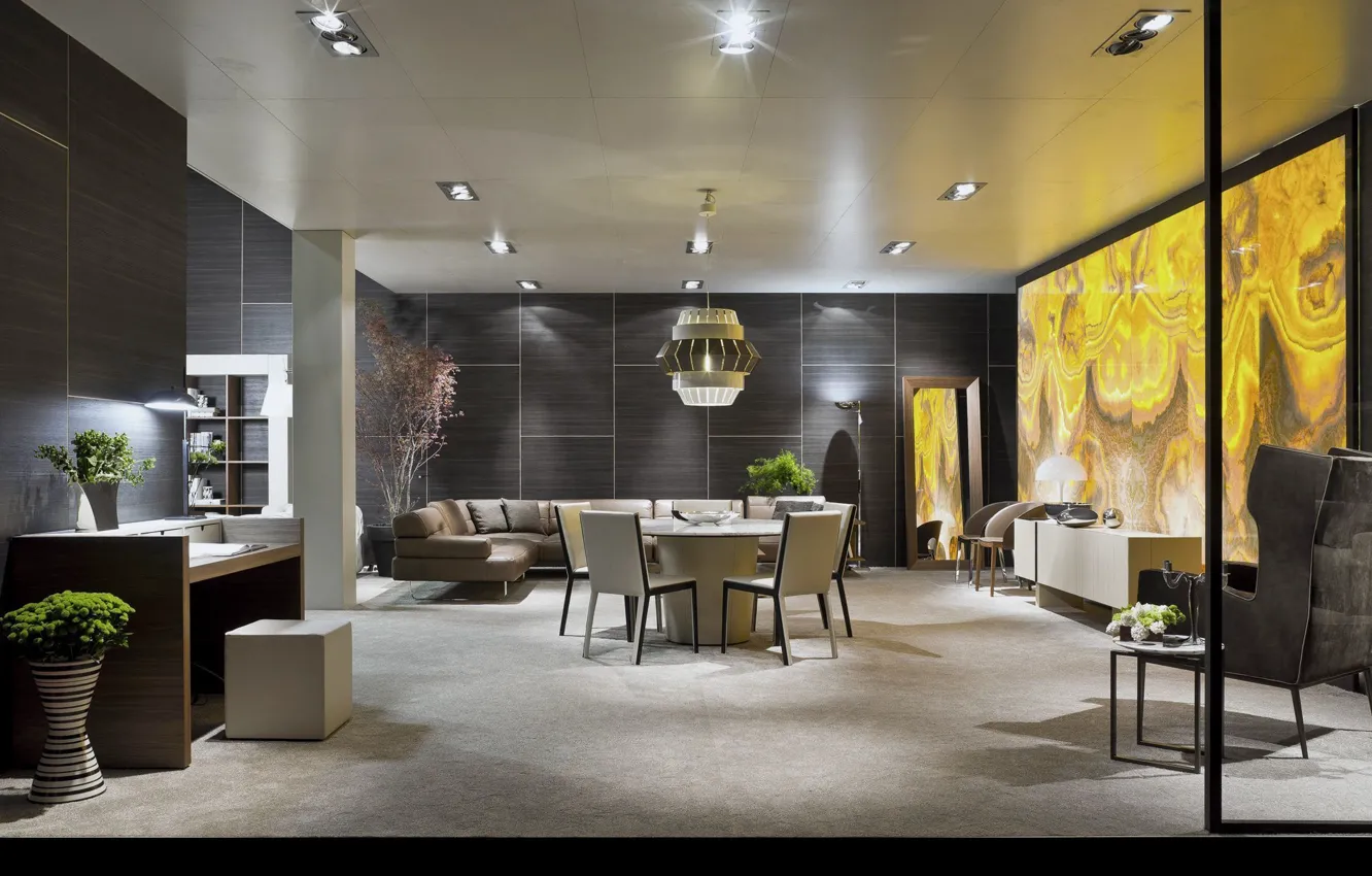 Photo wallpaper design, style, interior, living room, dining room, best italian interior design