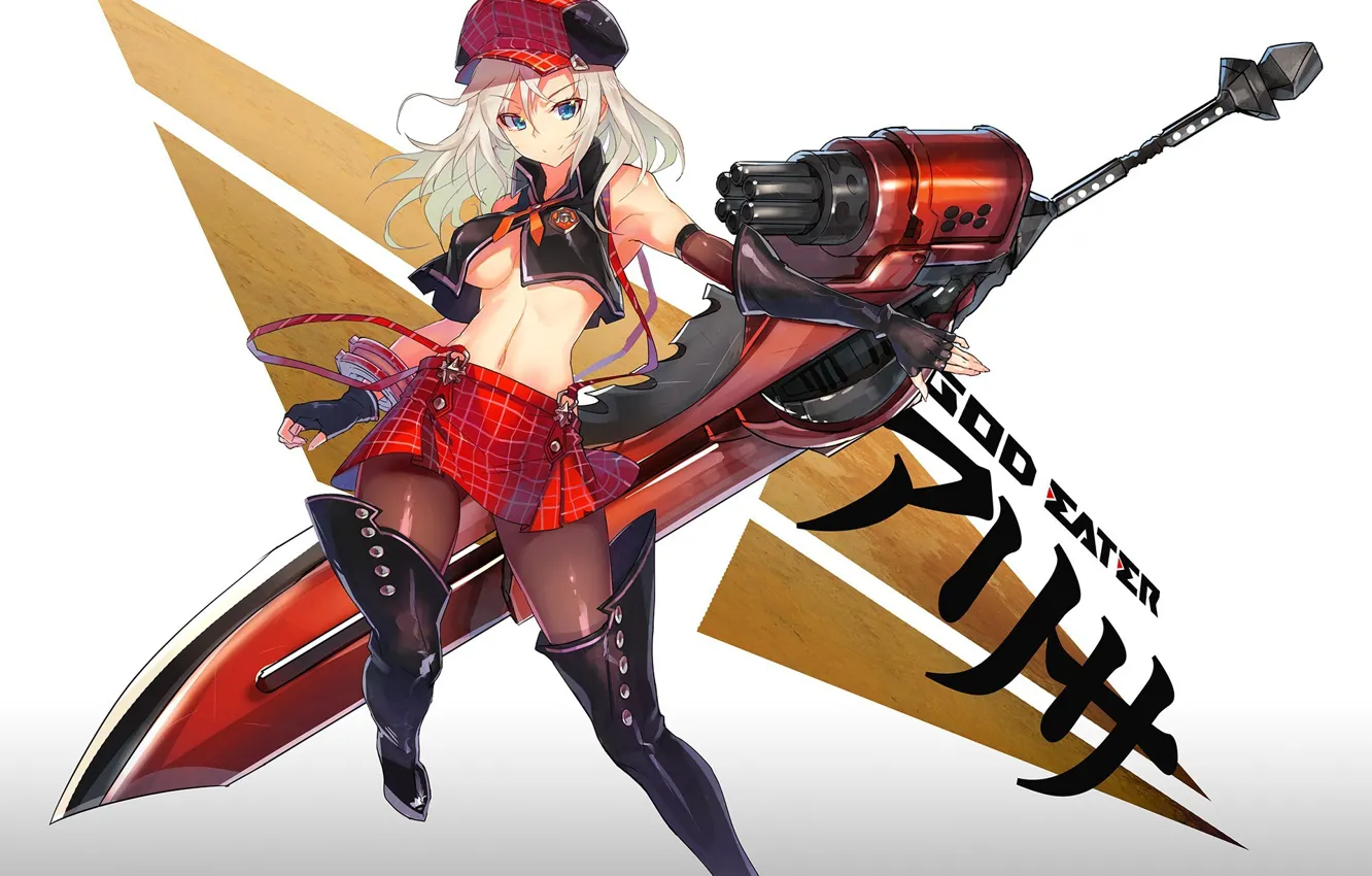 Photo wallpaper game, anime, weapon, gun, blade, God Eater, sword, bishojo
