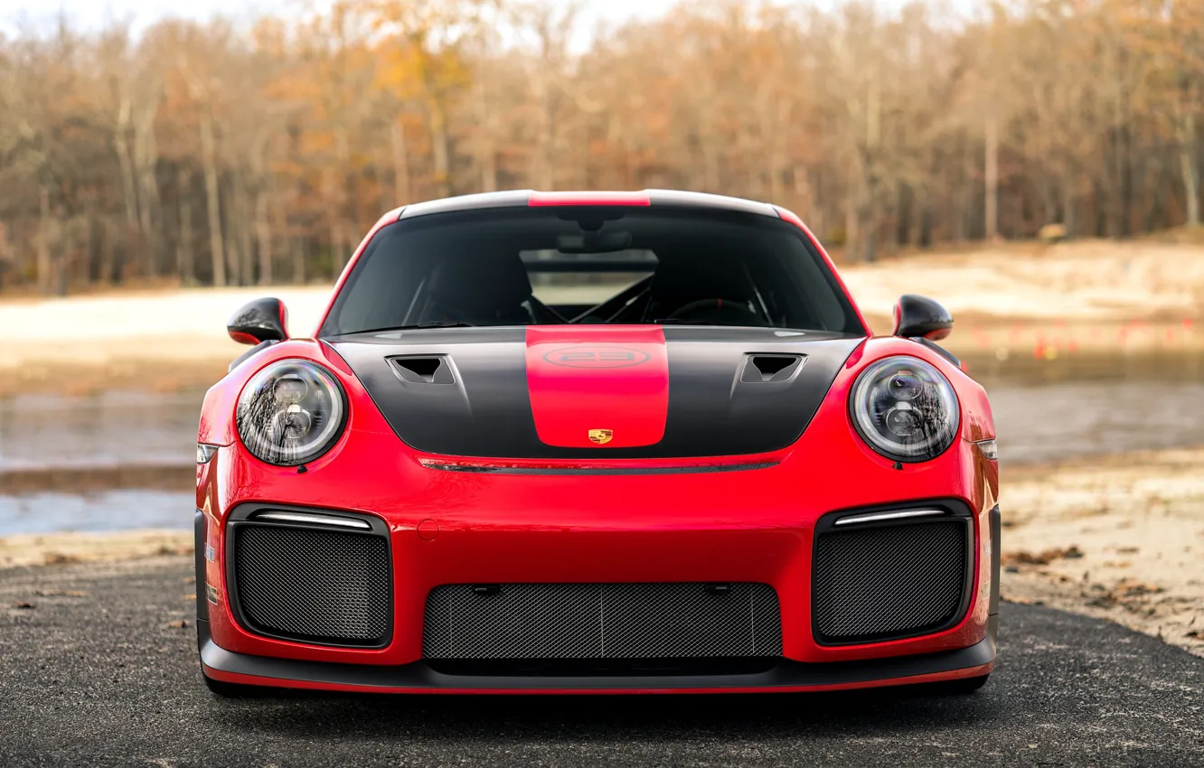 Photo wallpaper 911, Porsche, GT3 RS, RED, Face, 991, VAG