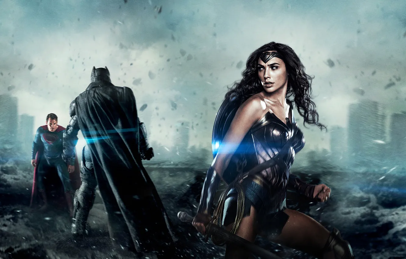 Photo wallpaper Henry Cavill, Gal Gadot, Ben Affleck, Batman v Superman: Dawn of Justice