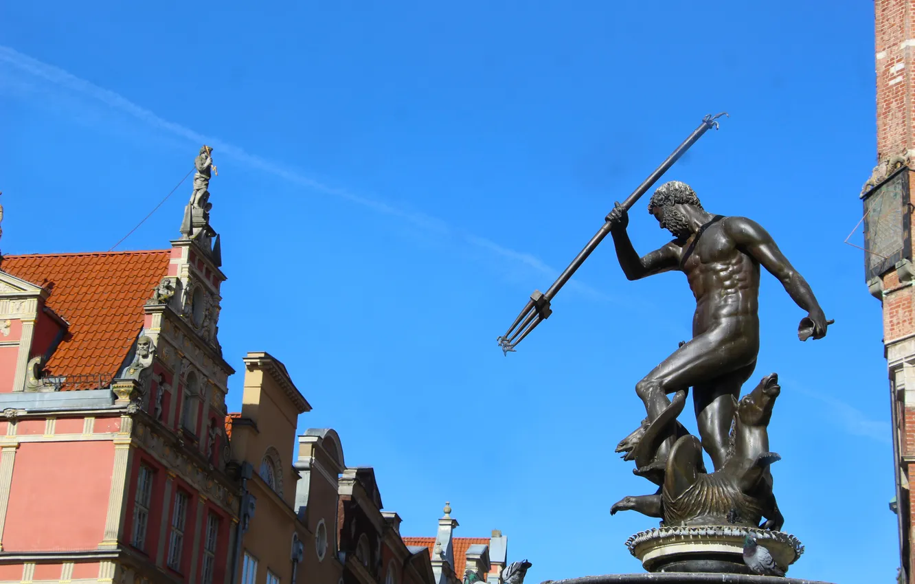 Photo wallpaper city, Gdansk, Neptun