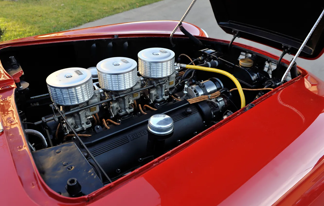 Photo wallpaper sports car, Ferrari, Spyder, 1951, export, Ferrari 212, Ferrari 212 Export Spyder