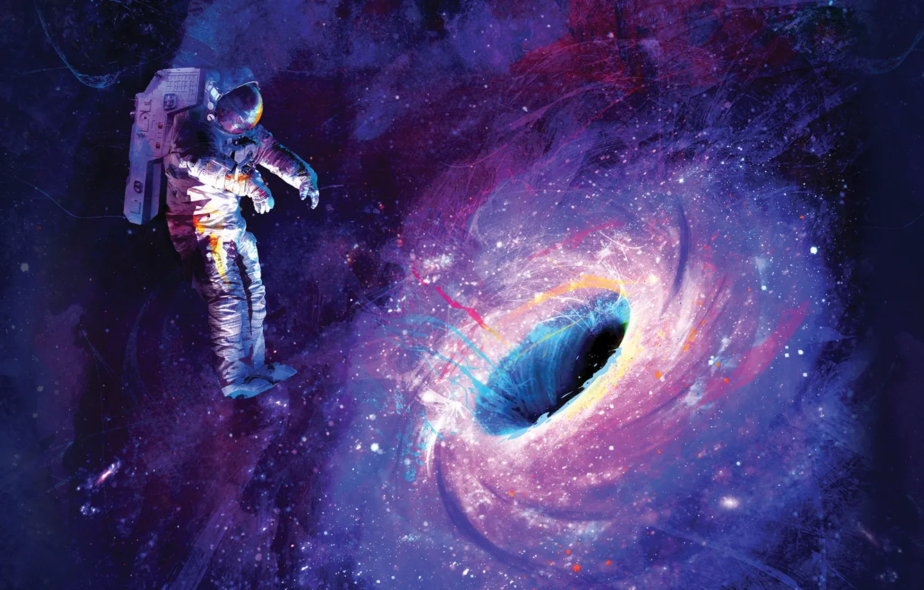 Photo wallpaper space, the suit, weightlessness, astronaut