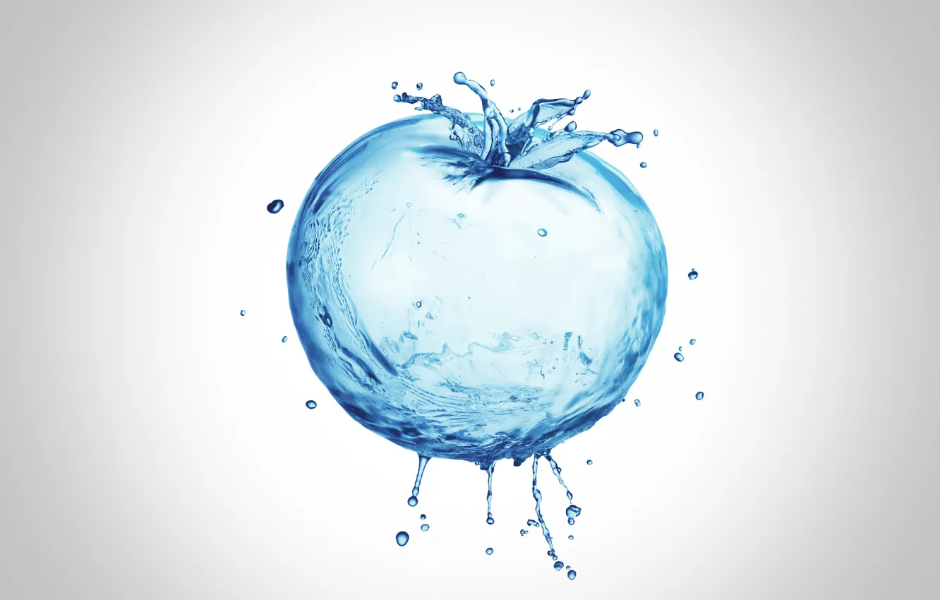 Photo wallpaper drops, squirt, abstraction, tomatoes