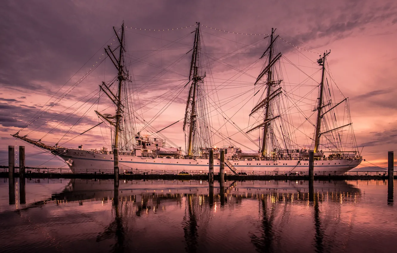 Photo wallpaper sea, ship, Kaiwo Maru