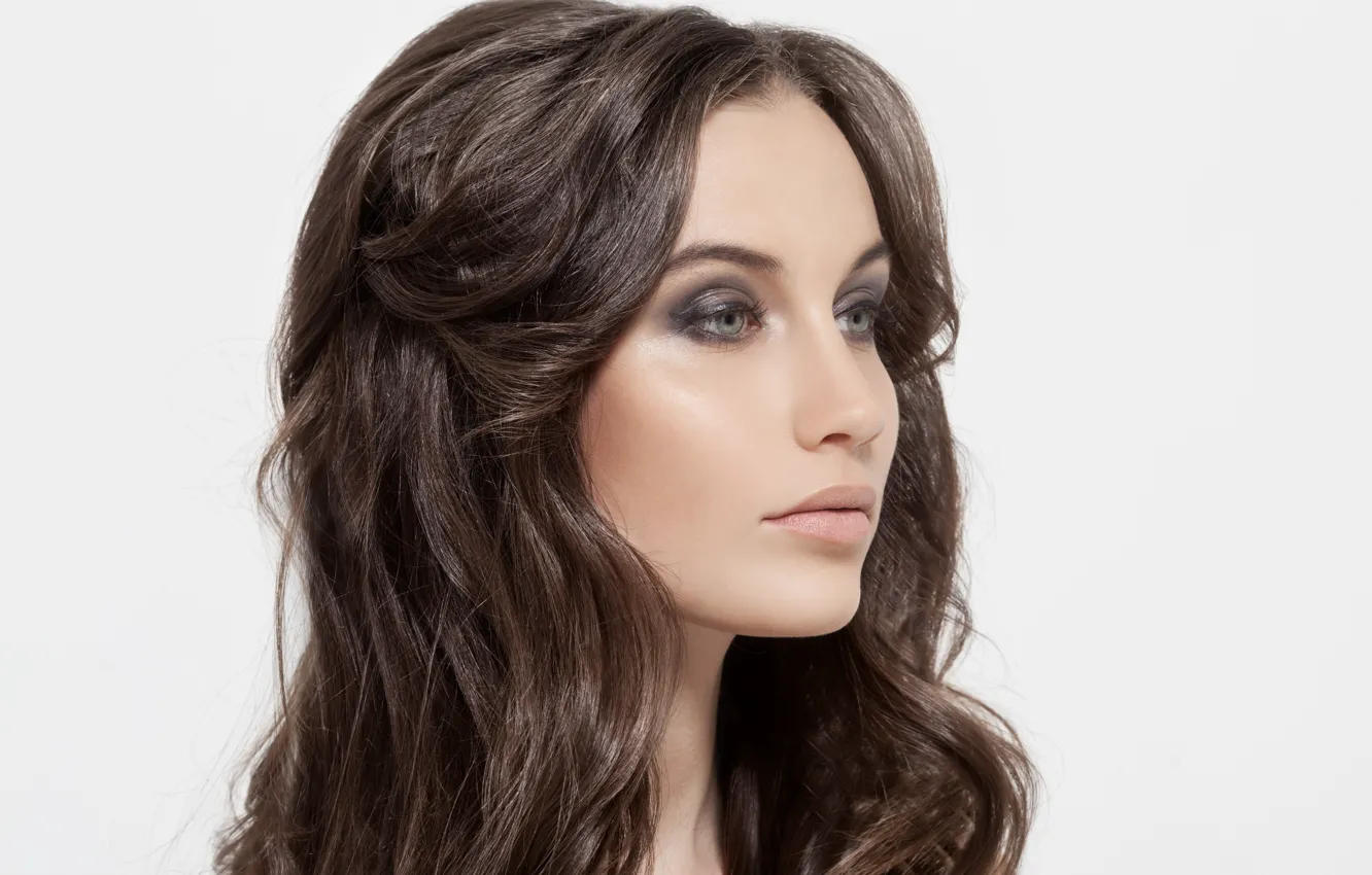 Photo wallpaper model, beautiful, hairstyle