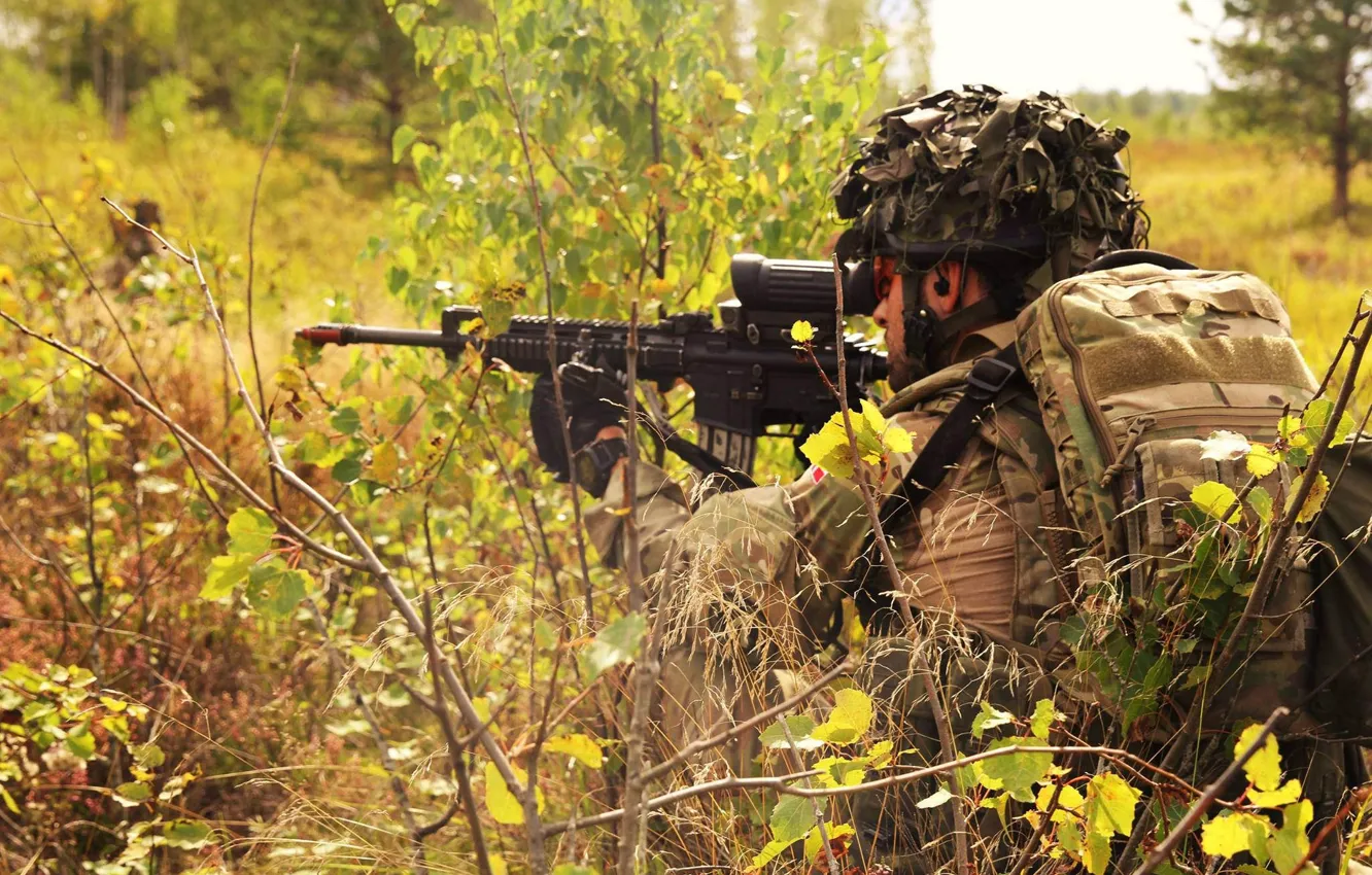 Photo wallpaper weapons, soldiers, Danish Army