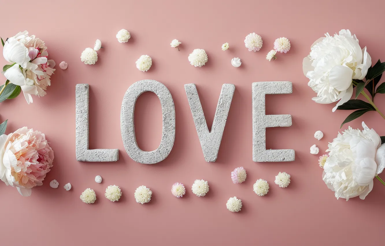 Photo wallpaper love, holiday, heart, hearts, Valentine's day, AI art, neural network