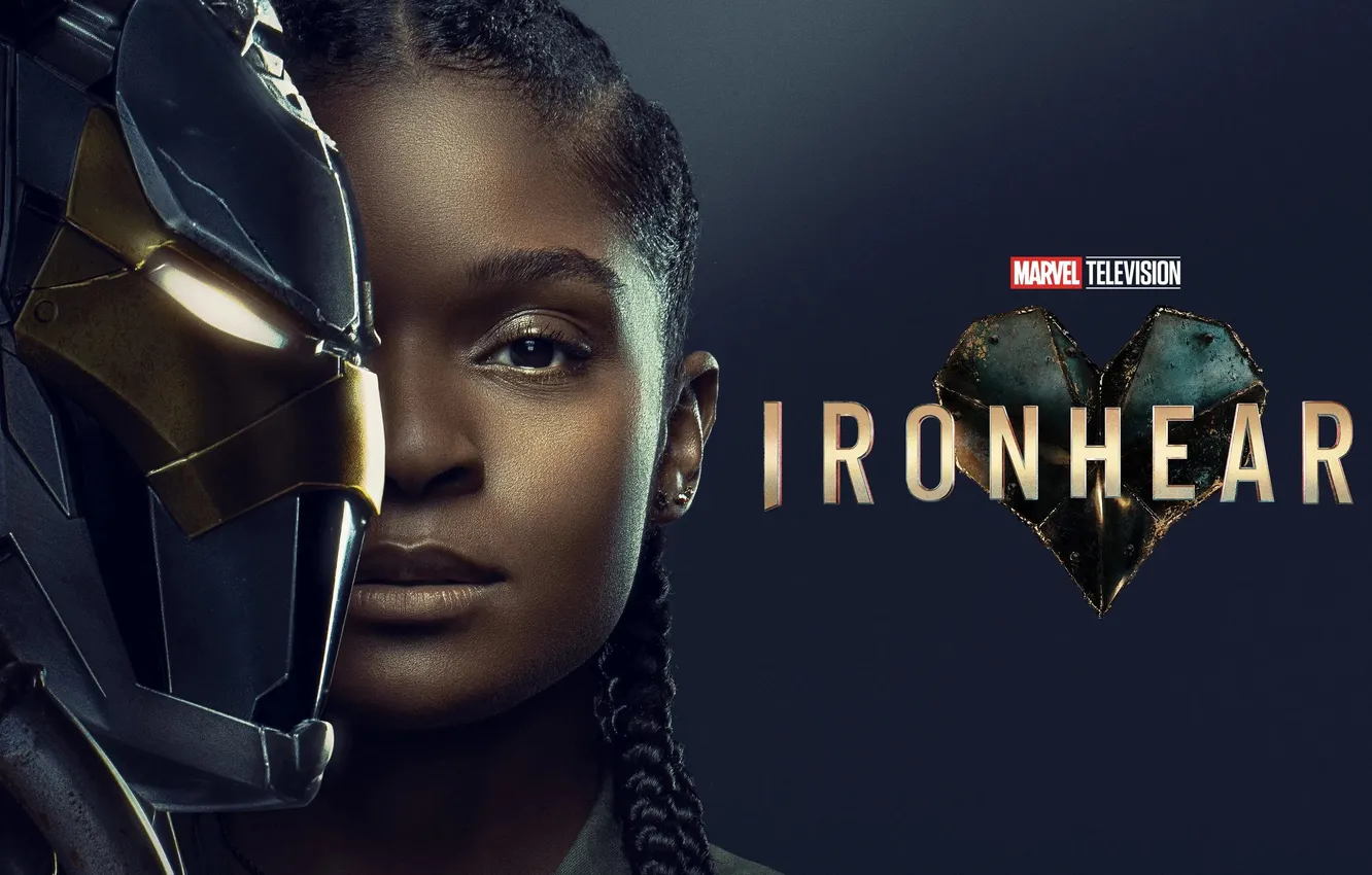 Photo wallpaper girl, fiction, the inscription, helmet, the series, poster, Marvel, comic