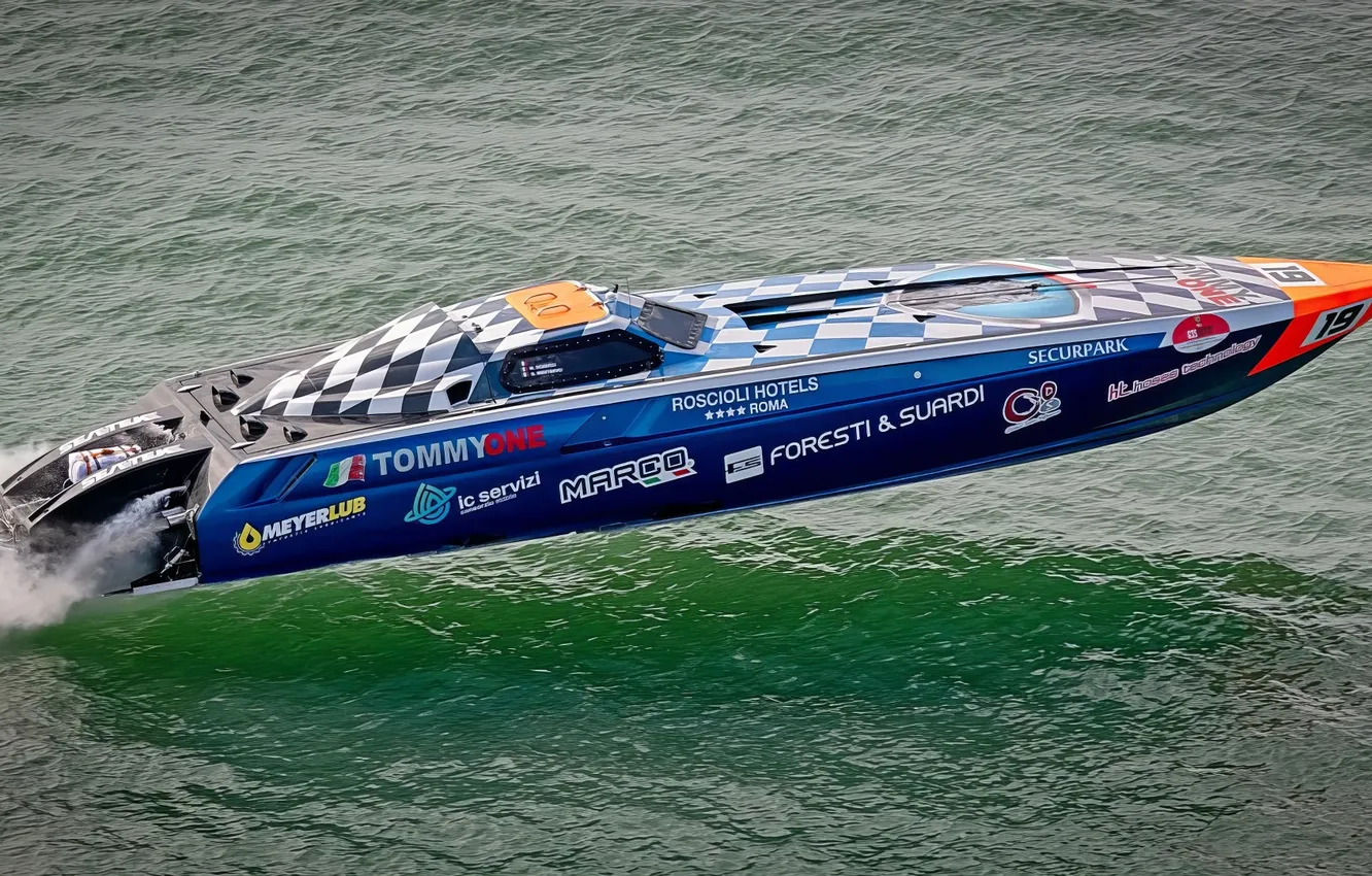 Photo wallpaper race, boat, speed