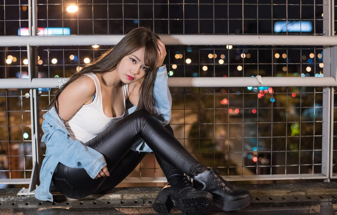 Photo wallpaper look, face, style, the evening, Asian