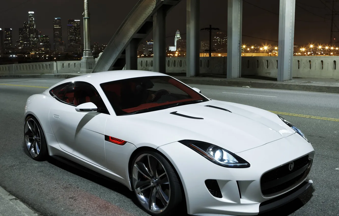 Photo wallpaper Concept, white, Jaguar, Jaguar, C-X16