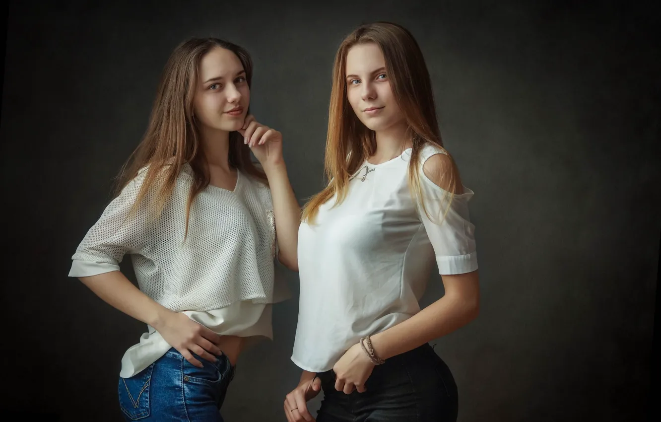 Photo wallpaper two girls, girlfriend, Ilya * Filimoshin