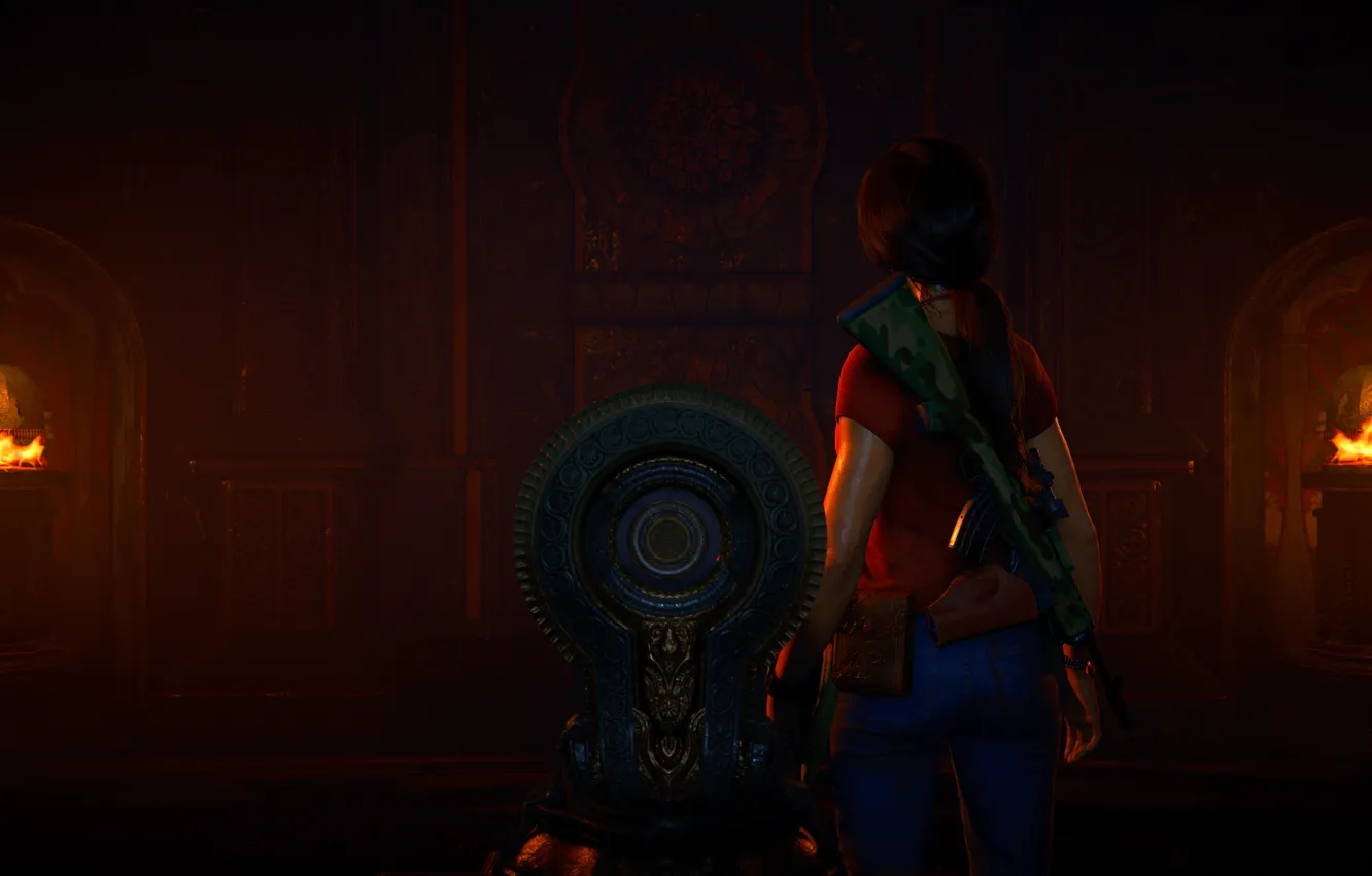 Photo wallpaper Uncharted, Chloe Frazer, Uncharted: The Lost Legacy, Ancient place
