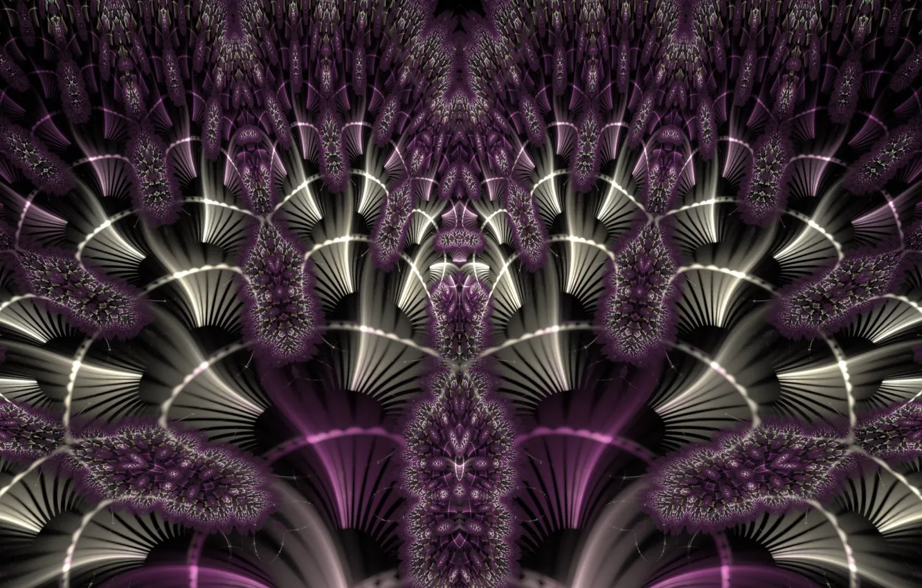 Photo wallpaper purple, pattern, color, fractal