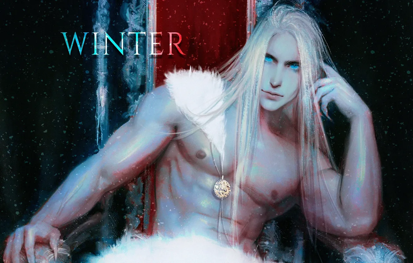 Photo wallpaper winter, guy, Ice King, by Panda