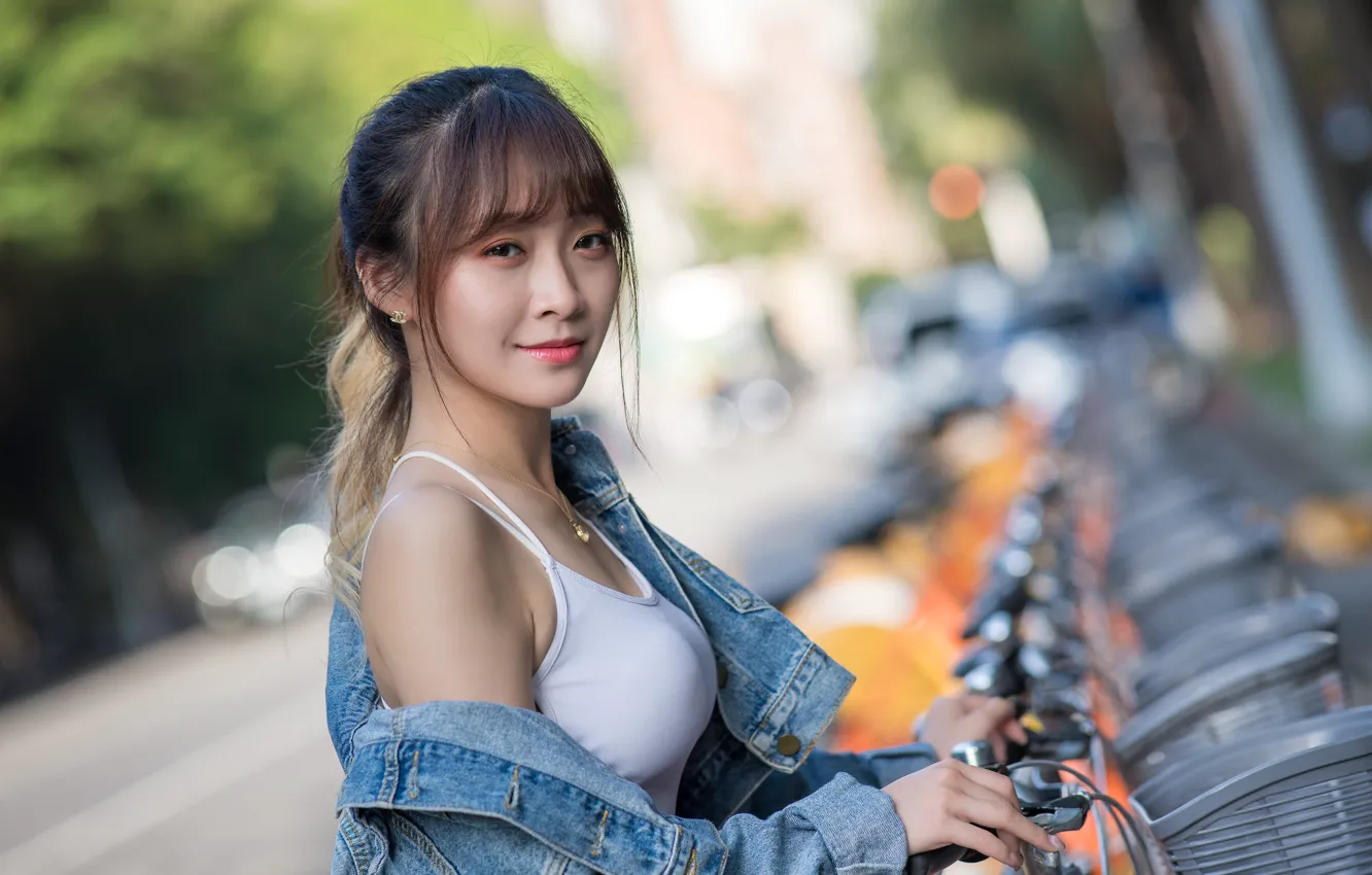 Photo wallpaper look, Mike, Asian, bokeh