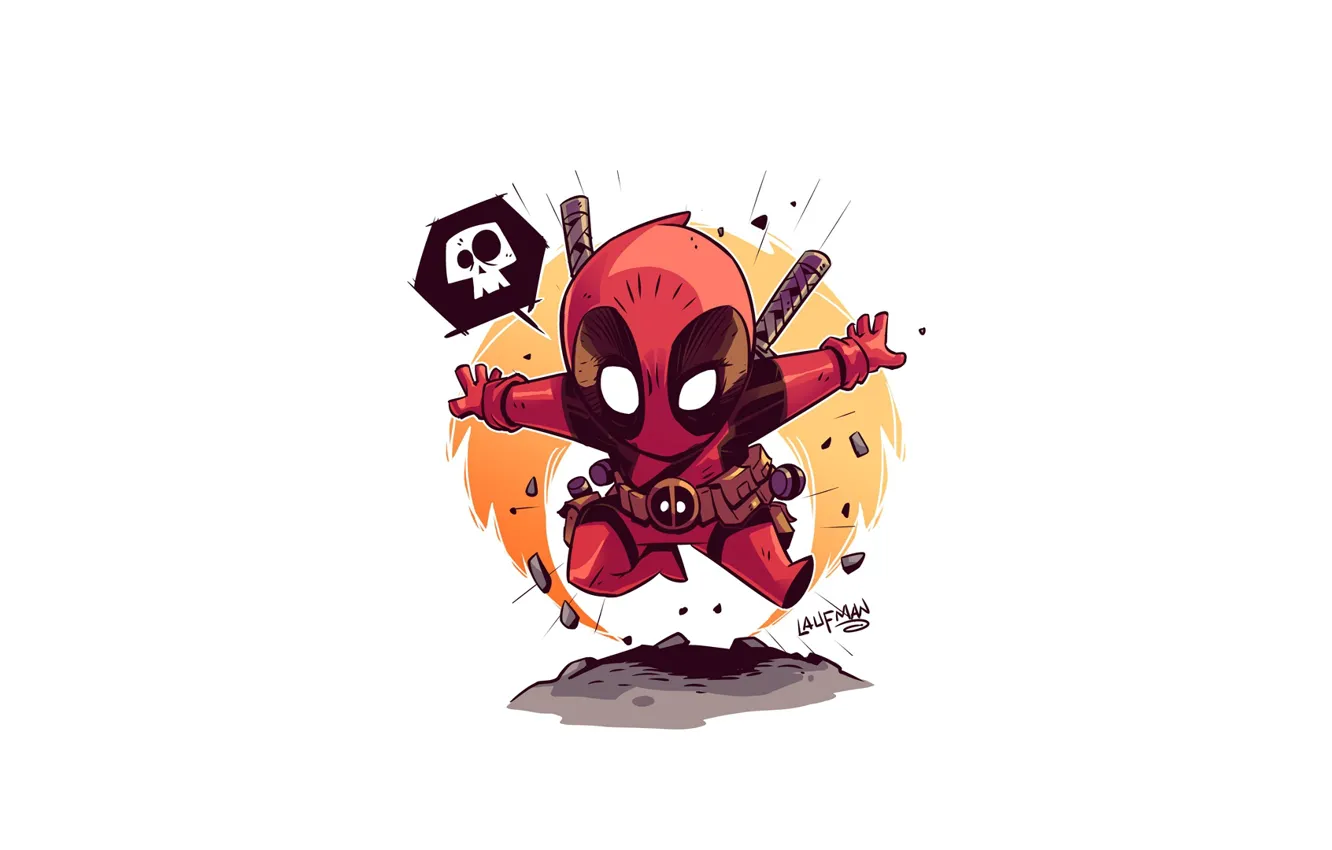 Photo wallpaper Deadpool, solider, Derek Laufman
