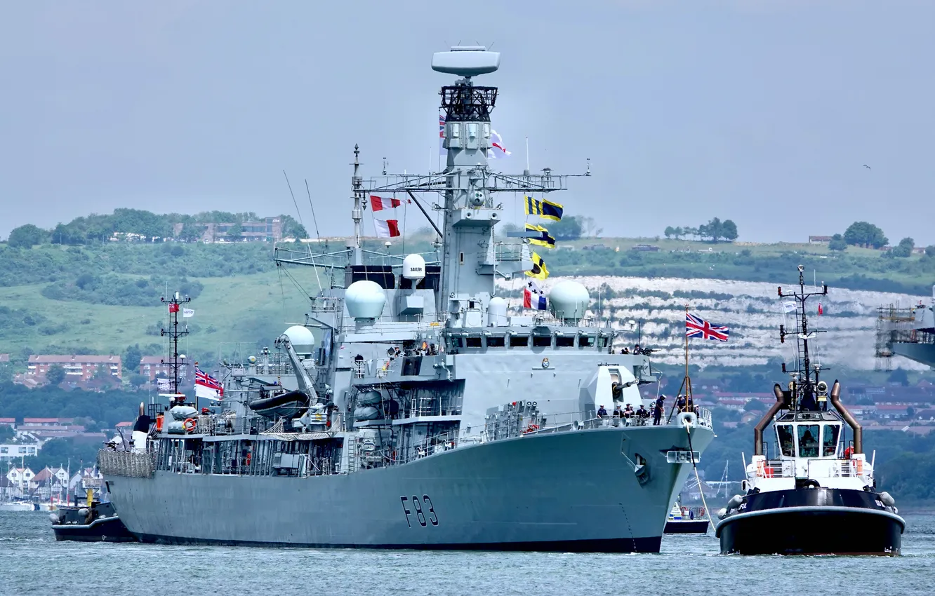 Photo wallpaper UK, frigate, The Royal Navy, HMS St Albans
