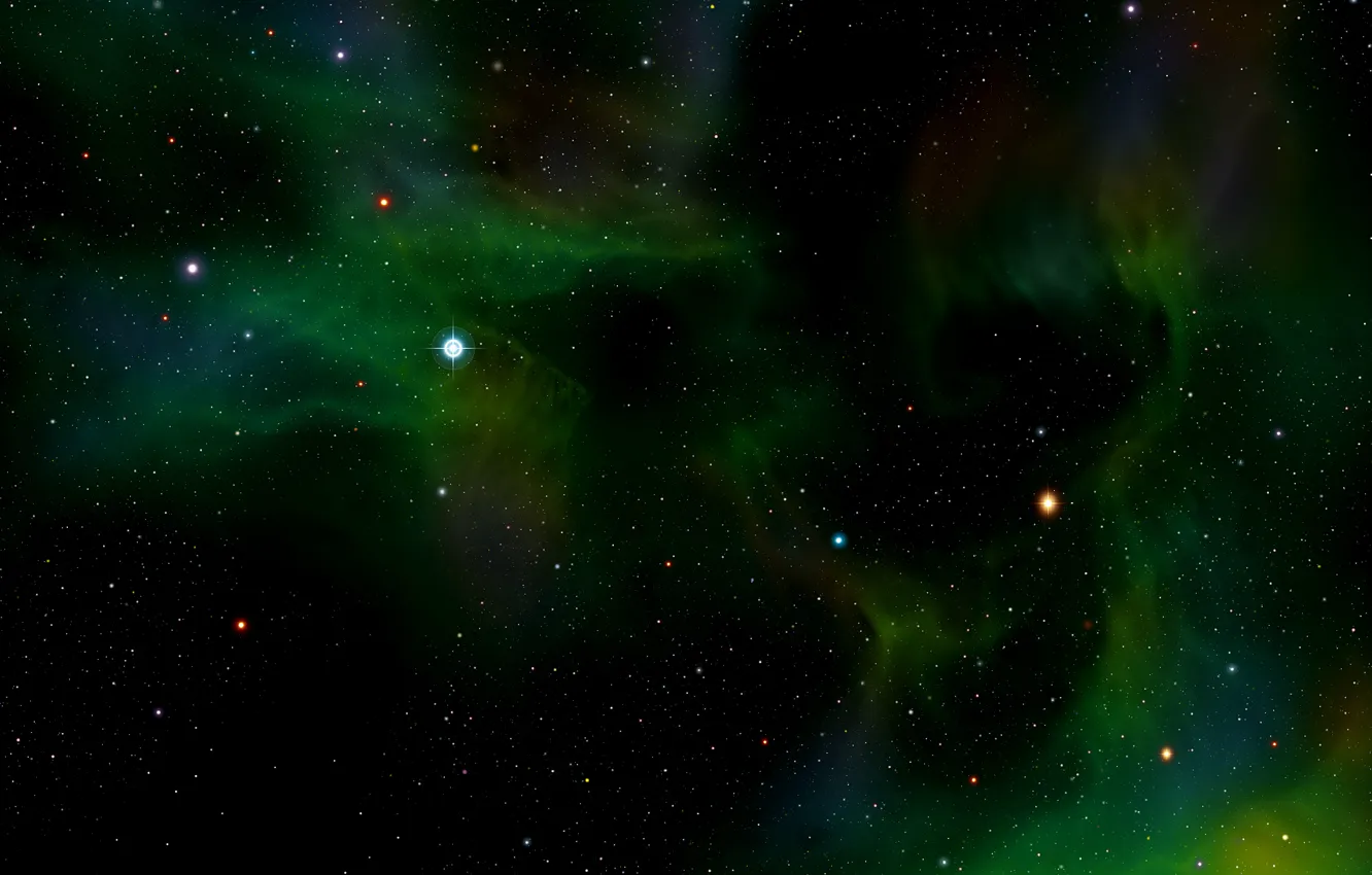 Photo wallpaper green, Hubble, telescope, the