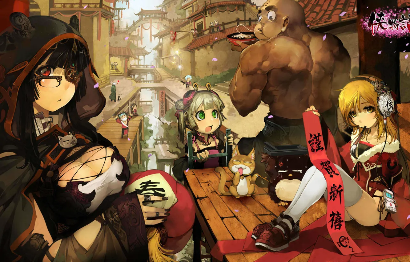 Photo wallpaper holiday, China, the game, new year, anime, art, character