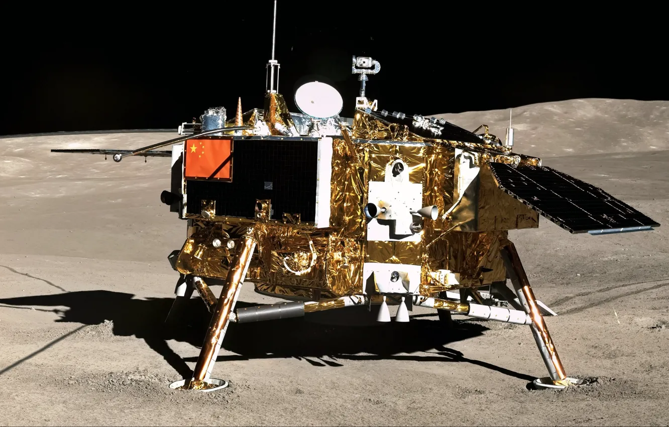 Photo wallpaper space, the moon, technique, space, moon, oops, Rover, Muduzhe