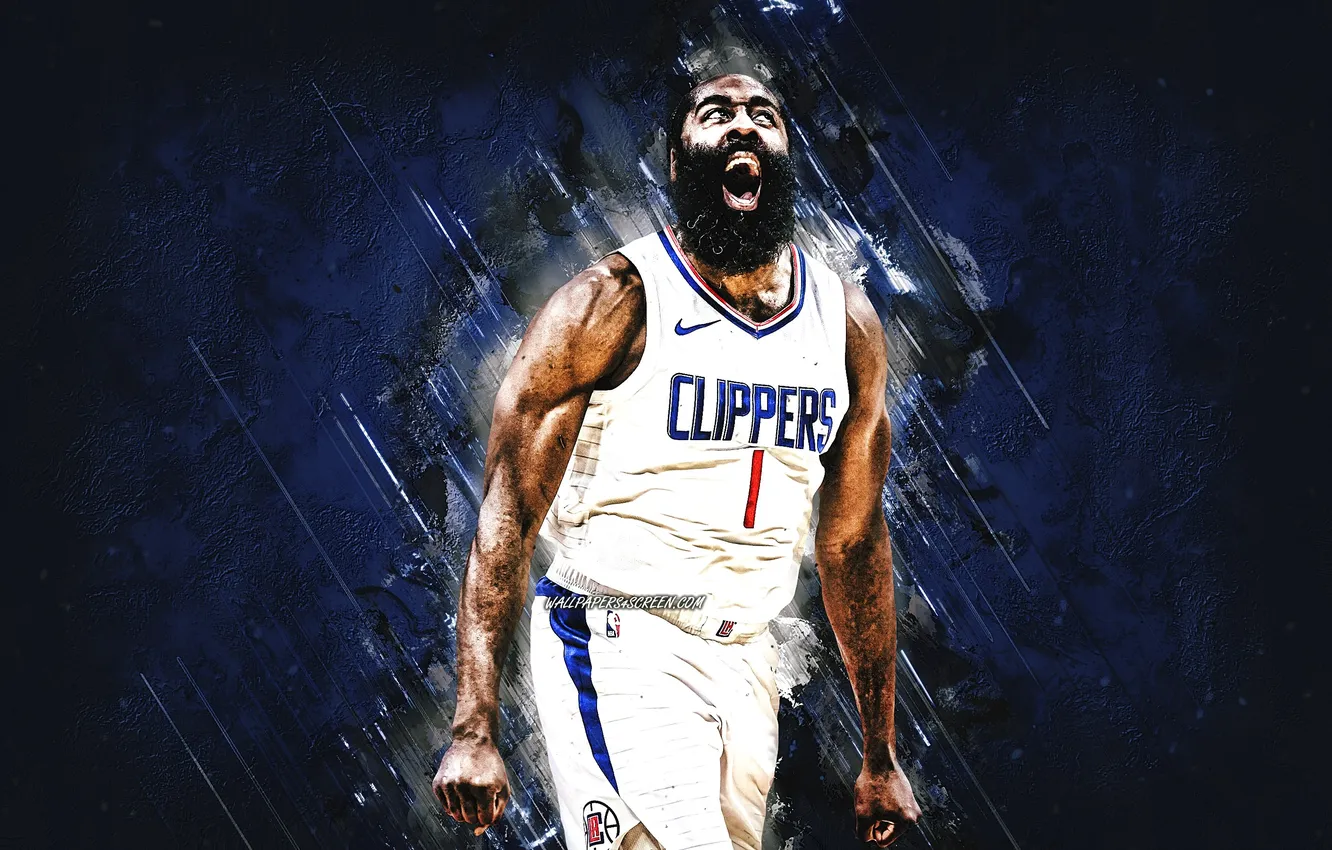 Photo wallpaper basketball, NBA, American, Los Angeles Clippers, Clippers, James Harden, LA Clippers, Harden