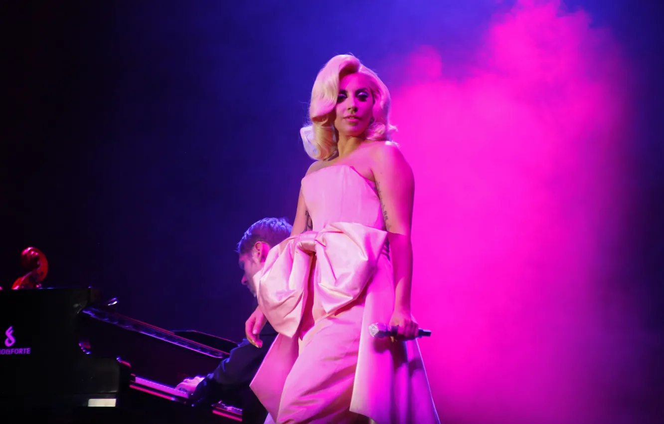 Photo wallpaper girl, style, music, pink, woman, music, jazz, dress