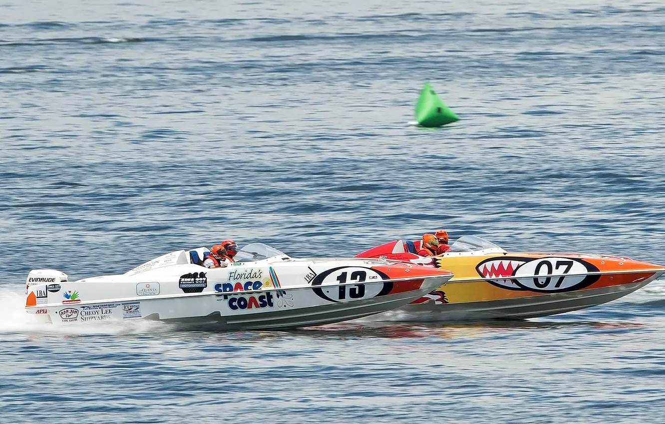 Photo wallpaper race, boat, speed