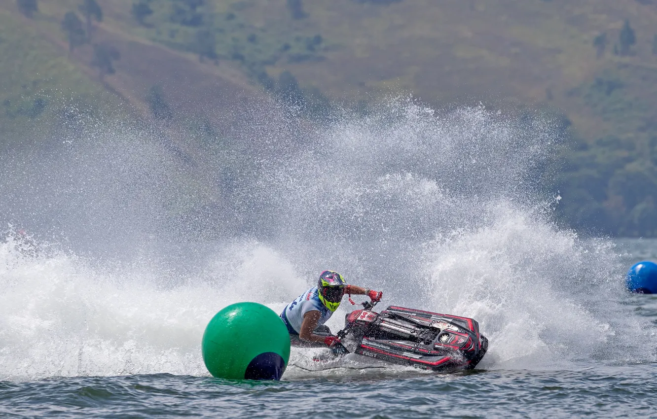 Photo wallpaper race, boat, speed