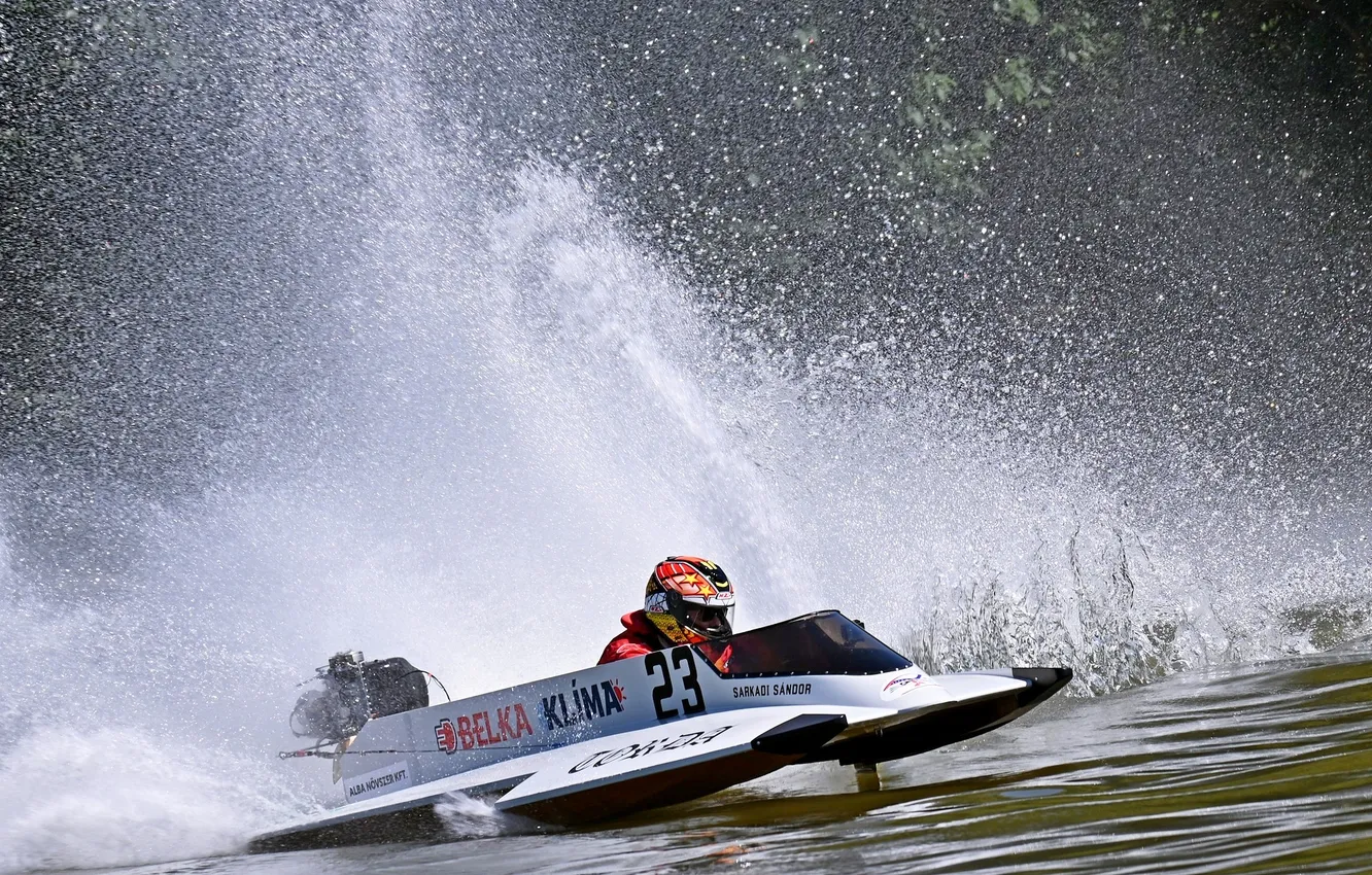Photo wallpaper race, boat, speed