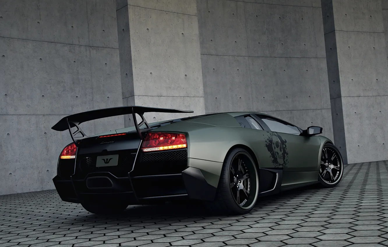 Photo wallpaper tuning, ass, Lamborghini, Wheelsandmore, Murcielago, SuperVeloce, LP720-4