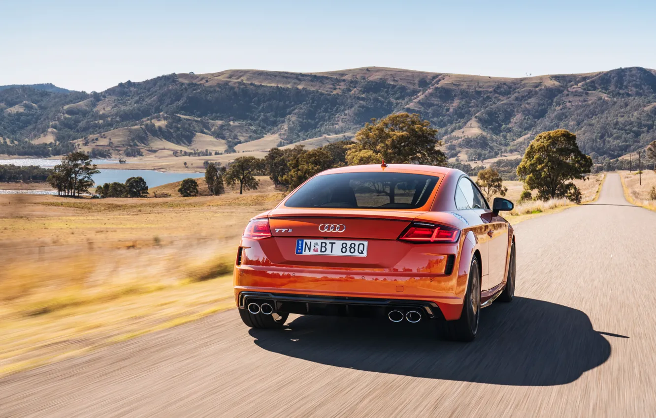 Photo wallpaper Audi, rear view, Audi TTS Coupe, TT