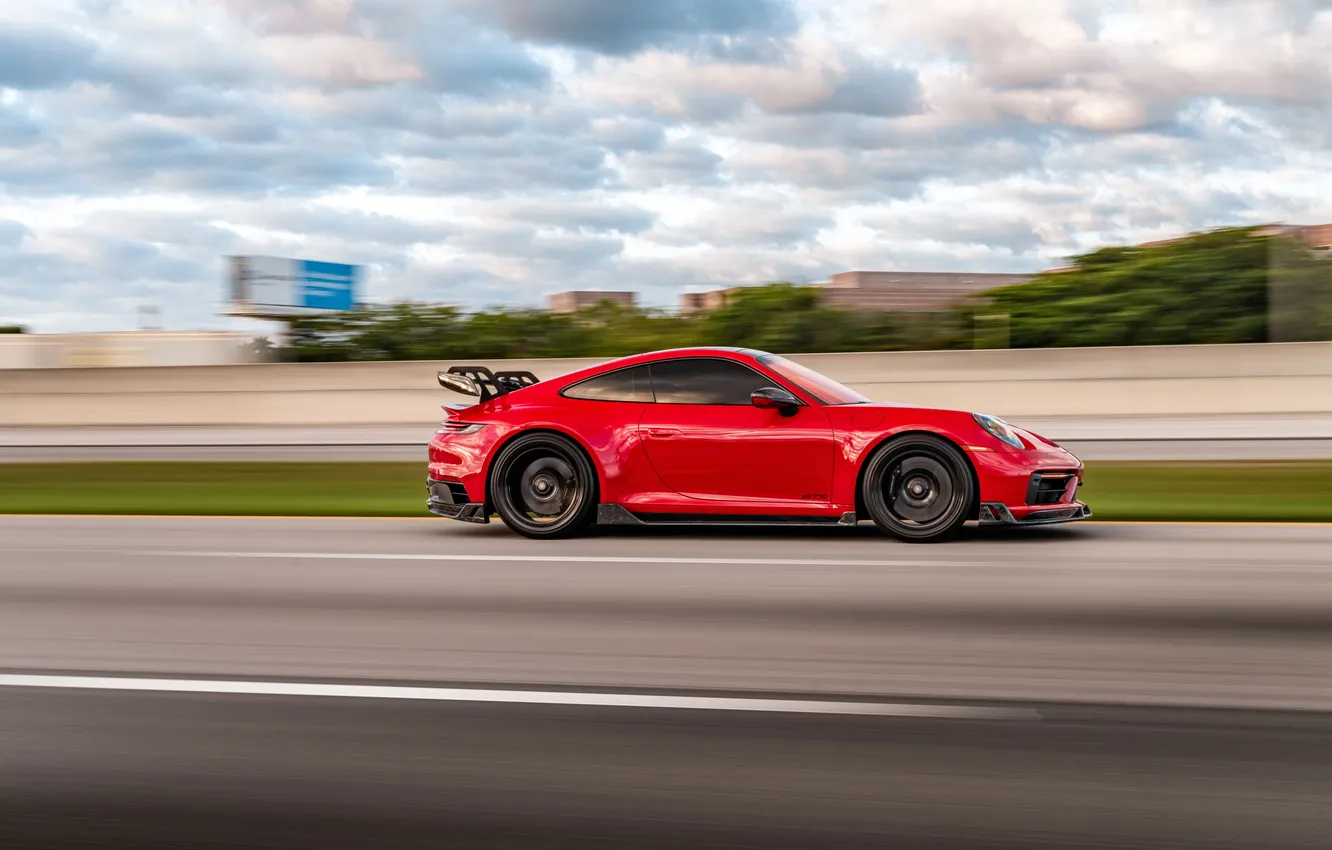 Photo wallpaper car, Porsche, 992 GTS