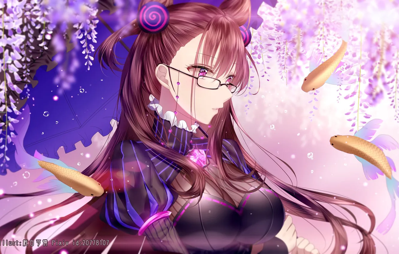 Photo wallpaper girl, glasses, Fate / Grand Order, The destiny of a great campaign