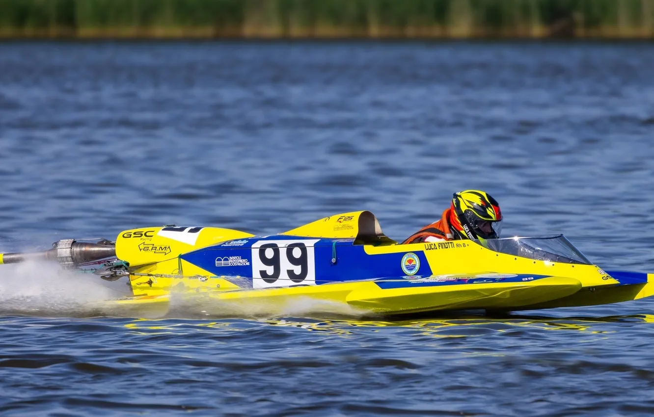 Photo wallpaper race, boat, speed