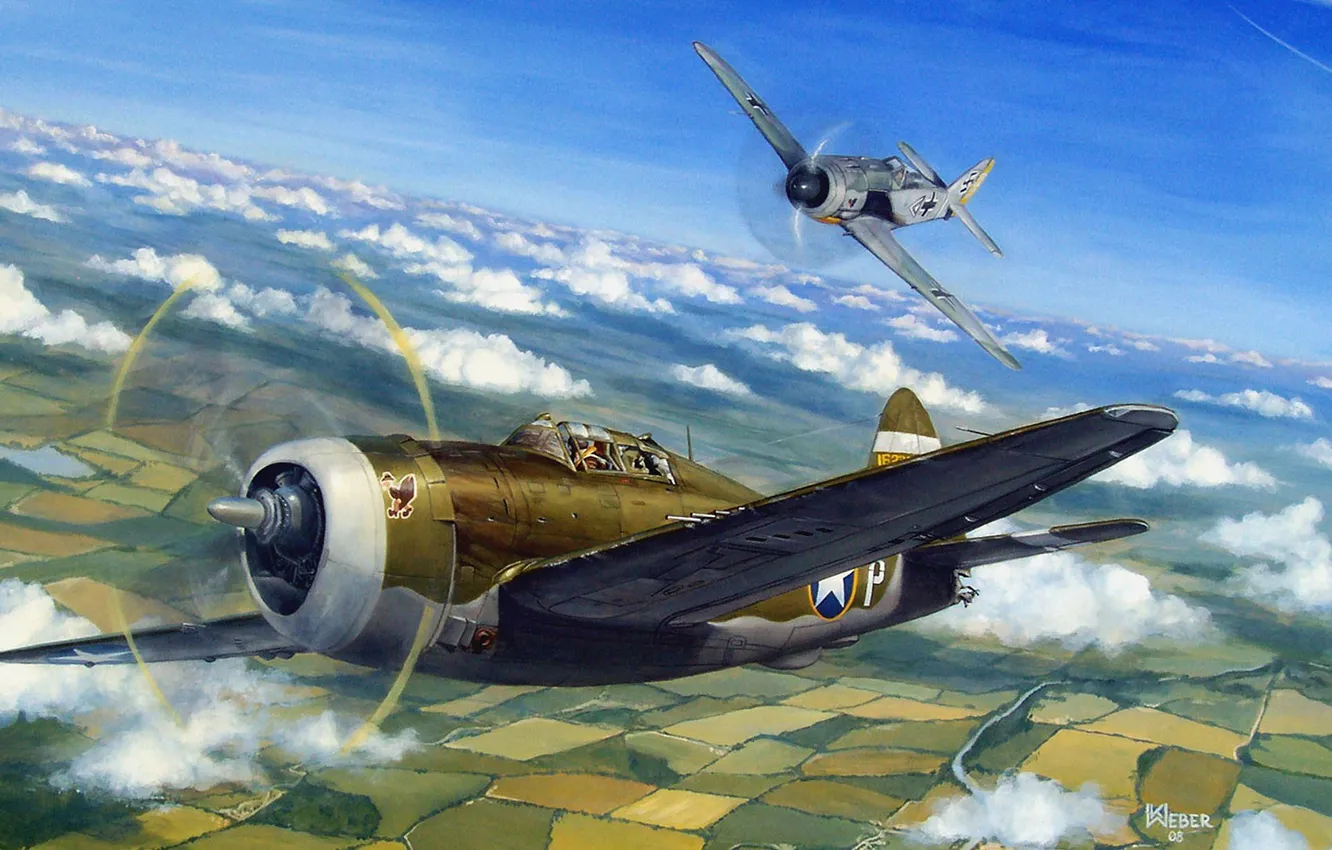 Photo wallpaper aircraft, war, art, airplane, painting, aviation, drawing, ww2