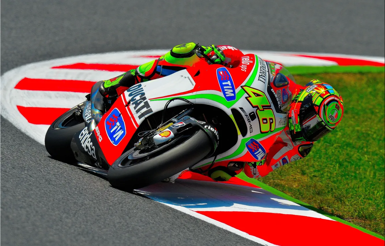 Photo wallpaper Ducati, MotoGP, Rossi
